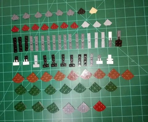 100 piece lot Lego angled plates hinges Technic Star Wars Space Architecture MOC