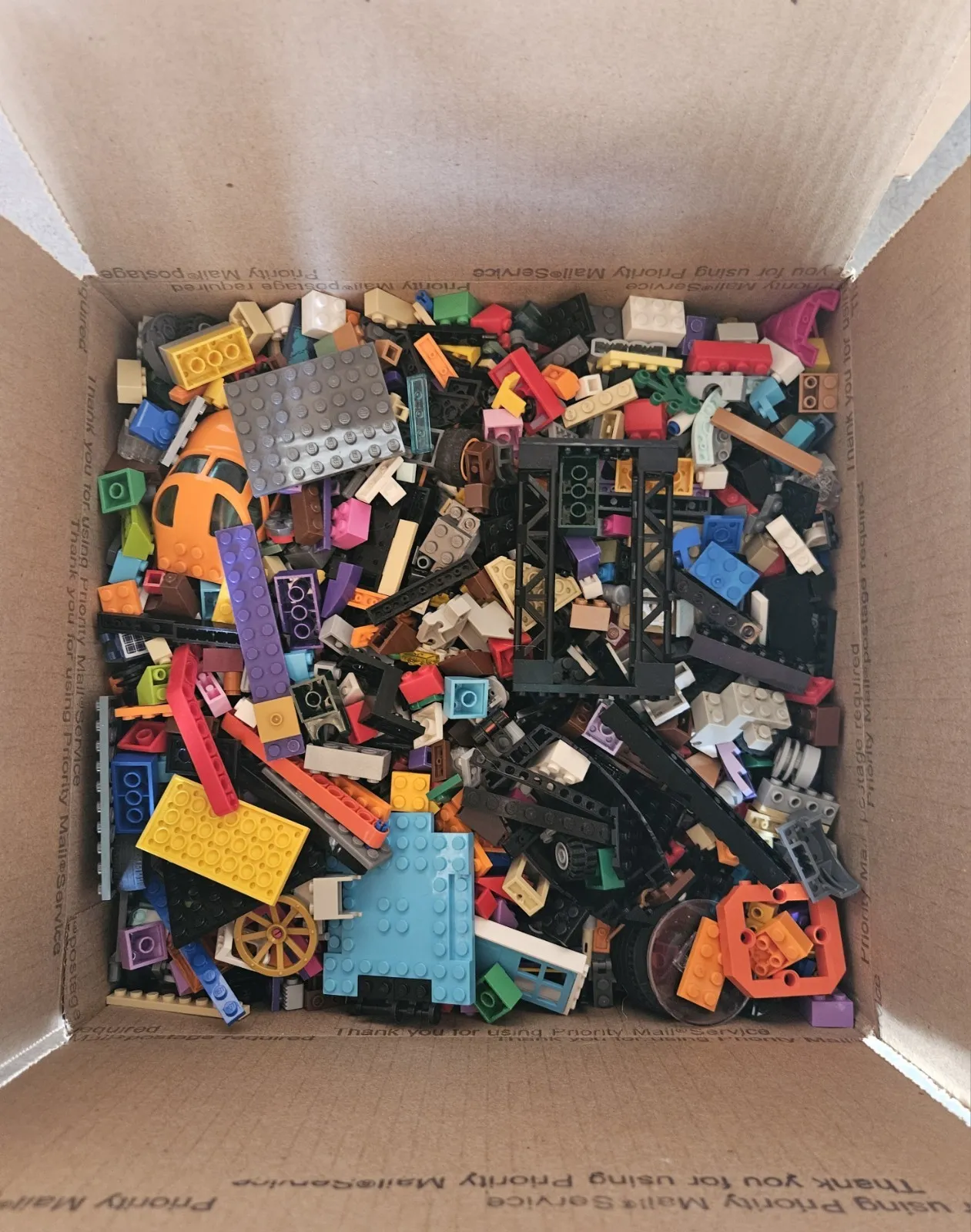 Huge Bulk Lot Of Lego Parts Assorted Pieces Large Box