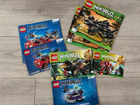Lego Ninjajo Instruction Manual Lot of 7 Booklets, NO bricks Manuals ONLY