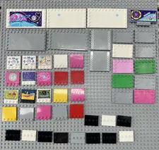 LEGO Lot of 49 Tile, Modified With Studs on Edges/In Center Minifig Stands