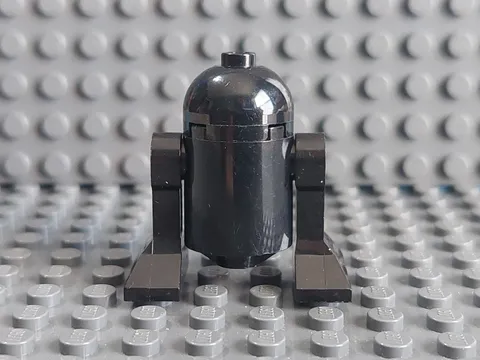 Lego Black Monochrome Droid Minifigure - Used