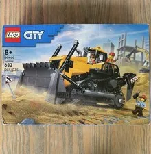 LEGO City Yellow Bulldozer Complete Construction Vehicle Set 682 Piece (60466)