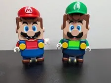 Lego Super Mario Interactive Mario and Luigi Figure Tested & Works 71360