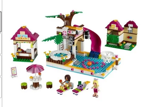 LEGO Friends Heartlake City Pool 41008 423 Pieces Retired Set