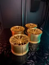 LEGO Metallic Gold Wheel Rim Ø56 x 34 with Spokes (68577) Lamborghini Sian 42115