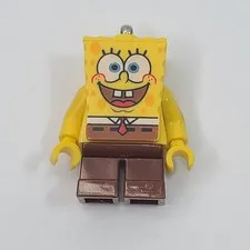 Lego SpongeBob SquarePants Minifigure: SpongeBob  Basic "I'm Ready" Key Chain