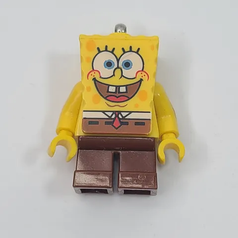 Lego SpongeBob SquarePants Minifigure: SpongeBob  Basic "I'm Ready" Key Chain