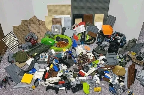 LEGO Bulk Lot Mixed Vehicle Sets 6 Lbs Total w Working 8881 Motor Some Assembled