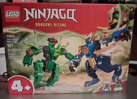 LEGO Ninjago Dragons Rising Jay's Dragon Mech Fight 71853 New Sealed NISB Crease