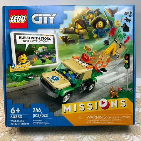 Lego City NewSealedBox WildAnimalRescueMissions 60353 Set 246 Pieces