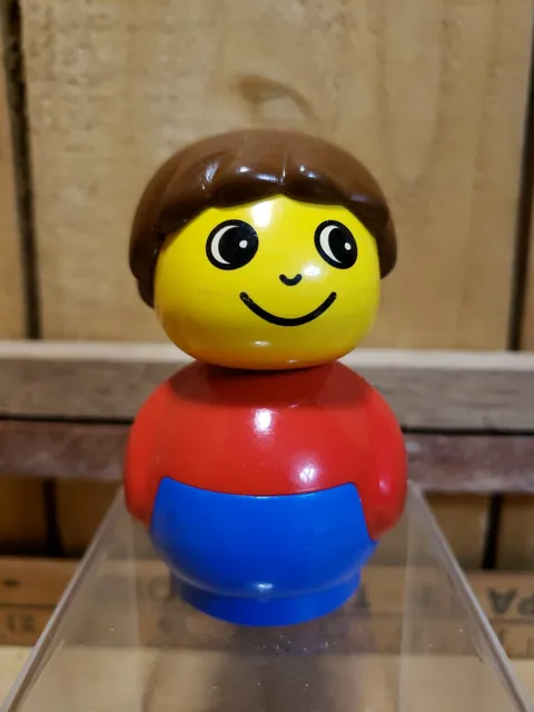 Lego Primo Vintage Duplo People Figure Boy Red Blue Retired Vintage Collectible