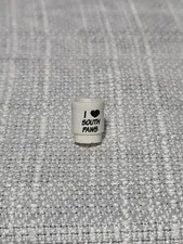 USED LEGO - Kitchen - Cup 'I Heart South Paws' White x1 - Ned Flanders Simpsons