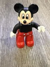 New Lego Duplo MICKEY MOUSE FIGURE Disney Classic Red Black Outfit Ears 2.5"