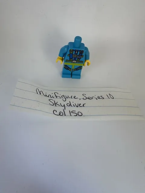 LEGO Minifigure Series 10 - Parachuter Skydiver - col15 Incomplete