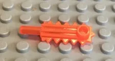 LEGO Minifig Saw Chainsaw Chain  Saw Trans Neon Orange Blade