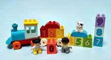 LEGO DUPLO My First Number Train Learn to Count 0-9 Building Toy INCOMPLETE
