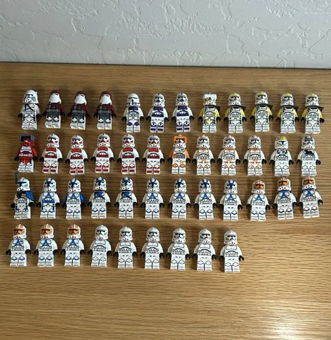 Lego Star Wars Clone Trooper Minifigure Lot of 45