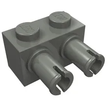 100x LEGO® Part 30526 - Brick, Modified 1 x 2 with Pins