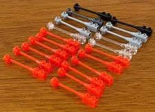 LEGO LOT OF 22 STAR WARS SHIP LASER BLASTER PARTS 30359 NEON-CLEAR-BLACK-GREY