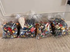 LEGO Bulk Lot 3 pound bags, 4 total bags of pieces and parts