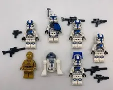 LEGO Star Wars Captain Minifigure Lot Clone Wars 501st Army Builder
