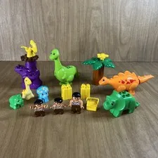 LEGO DUPLO Dinosaur Caveman Babies Mixed Lot 19 Pcs