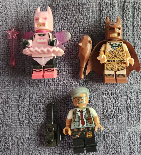 Lego Batman Movie Minifigures Series 1 - Fairy #3, Caveman #4 , Commissioner Gor