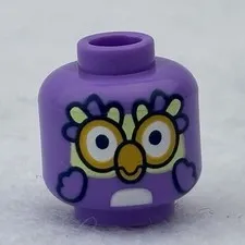 LEGO 3626pb3882 Medium Lavender Minifigure, Head Alien Bird