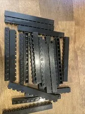 LEGO BLACK LOT 25 1X12 Building Bricks Blocks