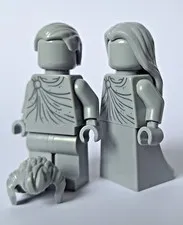 LEGO Castle STATUES minifigure Light Gray 10316 Rivendell Lord of The Rings