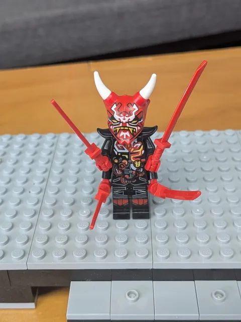 LEGO Mr. E Minifigure Biker Vest Oni Mask of Vengeance Ninjago MiniFig Njo385