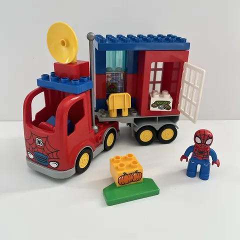 Lego Duplo DC Super Hero 10608 Spiderman Spider Truck Adventure Set 99% Complete