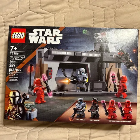 Lego Star Wars Paz Vizla and Moff Gideon Battle 75386