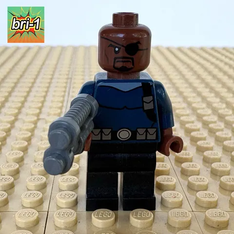 LEGO Marvel, Ultimate Spider-Man: Nick Fury, GUN, sh0056, 76004 CYCLE CHASE 2013