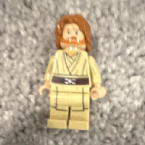 LEGO Star Wars Obi-Wan Kenobi Minifigure Tan Outfit with Brown Hair
