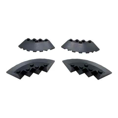 LEGO ® 4x arch brick 6x6 quarter circle black 85188 roof tile spare parts