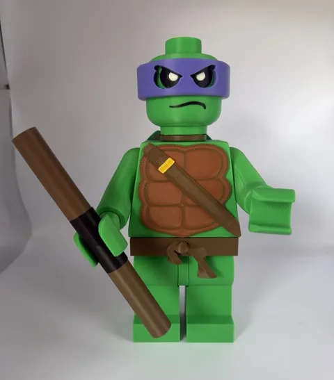LEGO Teenage Mutant Ninja Turtles Donatello Minifigure Purple Mask w/ Staff