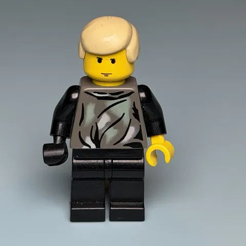 LEGO 7128 Star Wars Luke Skywalker Endor Yellow Head Minifigure SW0018 A9