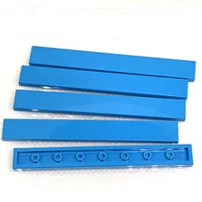 LEGO Parts - Dark Azure Tile 1 x 8 - No 4162 - QTY 5
