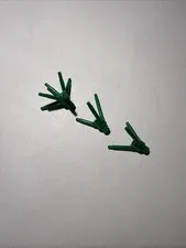 Lego Lot Of 3 Plant With 3 Stems Stem Bright Green Grass