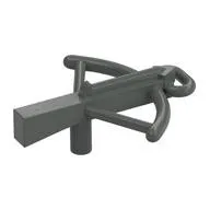 LEGO Part 2570 - Dark Gray Weapon Crossbow and Bolt