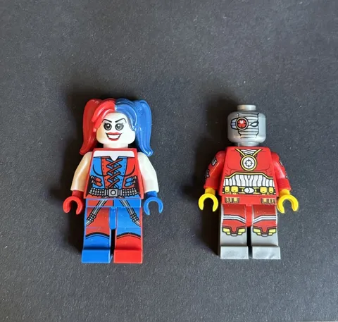 LEGO Minifigure Lot of 2 Harley Quinn Style + Deadshot set 76053