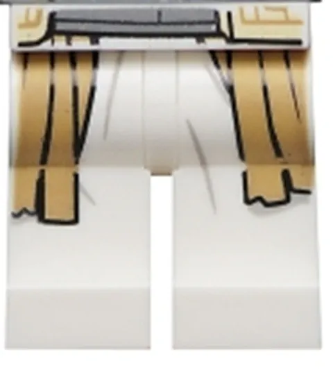 Lego New Star Wars QUARREN MINIFIG LEGS Dark White Tan Robe Ends Part D567