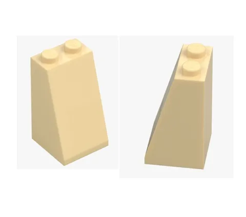 LEGO 2x slope brick 2x2x3 73° brick yellow 98560 6173638 roof brick beige New