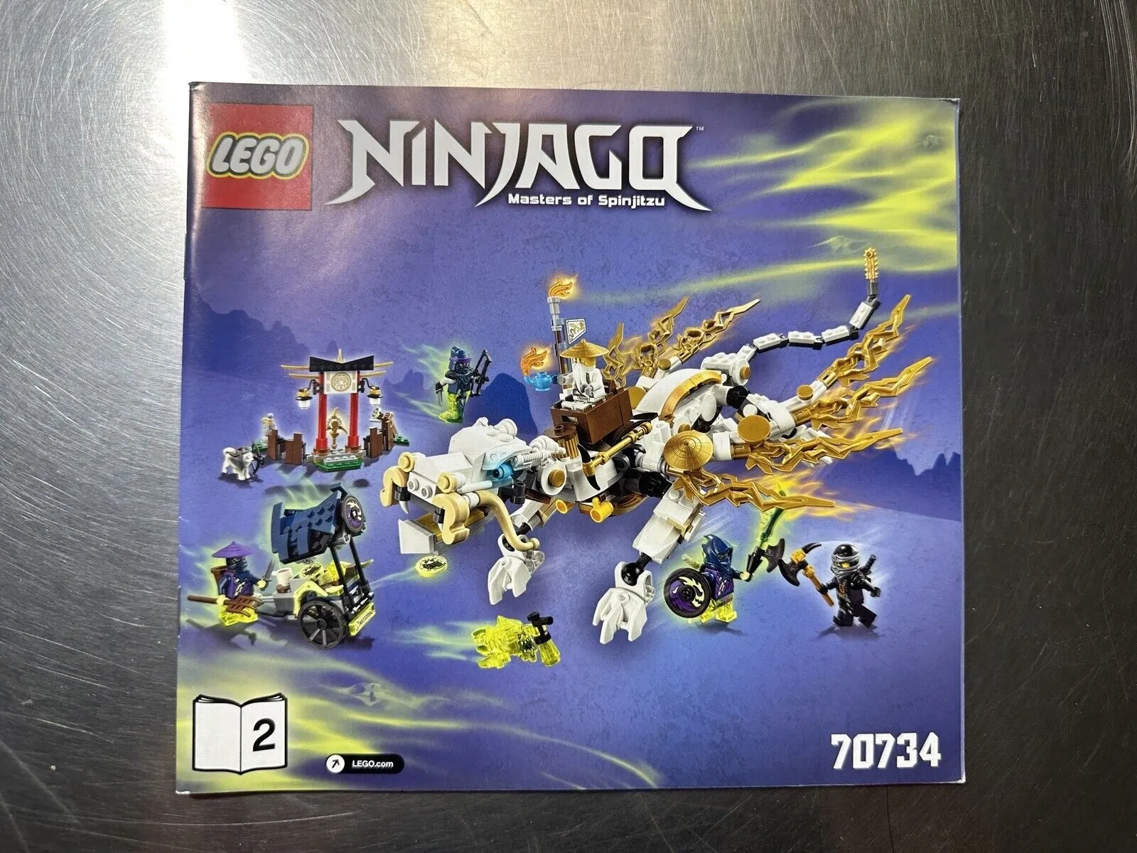 2015 LEGO Ninjago Masters Of Spinjitzu 70734 Manual Booklet Only  Used Condition