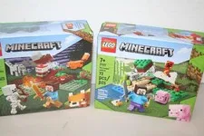 LEGO Minecraft 21177 Creeper Ambush & 21162 Taiga Adventure Set of 2 NEW Sealed