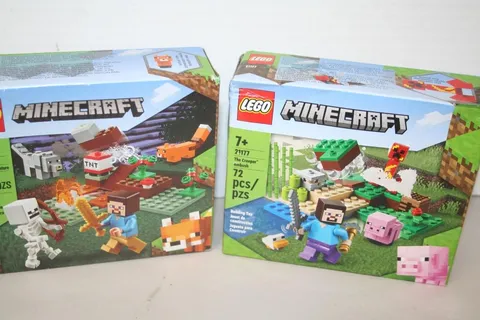 LEGO Minecraft 21177 Creeper Ambush & 21162 Taiga Adventure Set of 2 NEW Sealed
