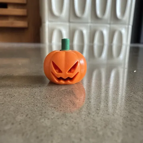Lego Pumpkin Head Orange Jack-o’-lantern Scary Halloween Piece Part