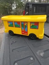 Vintage 1997 LEGO DUPLO Storage Ride On Bus Great Storage  No Blocks