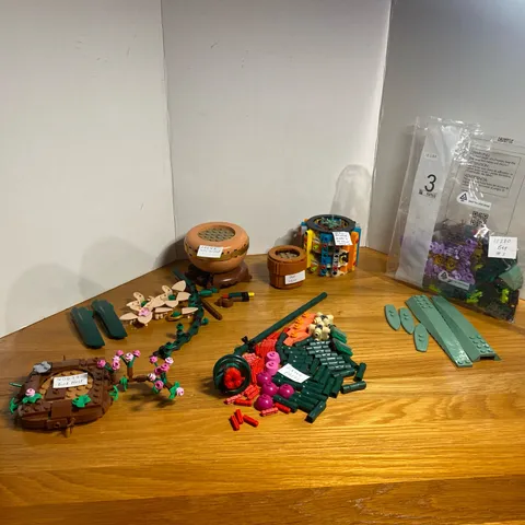 Lot of Lego Botanicals Flowers Parts & Pieces Orchid Pot Bird Nest + 10280 Bag 3